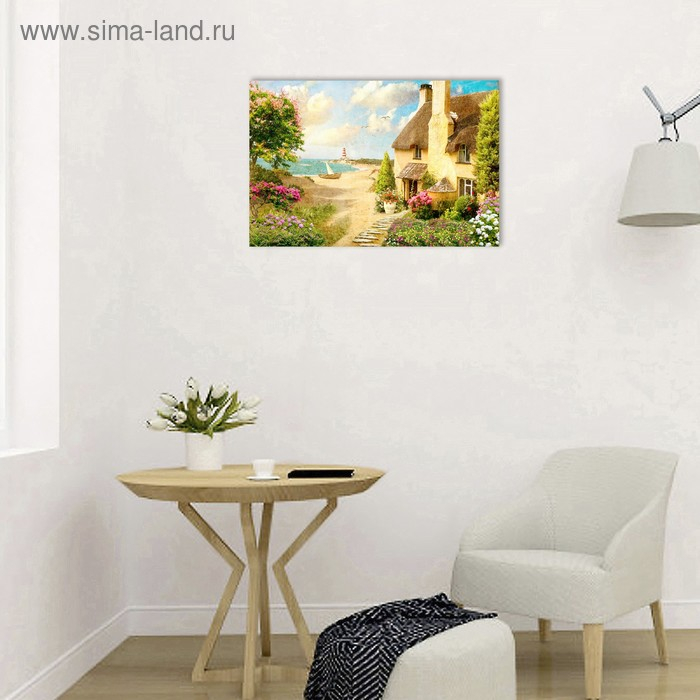 Картина на подрамнике Картина на подрамнике "Домик у моря" 40*50 см