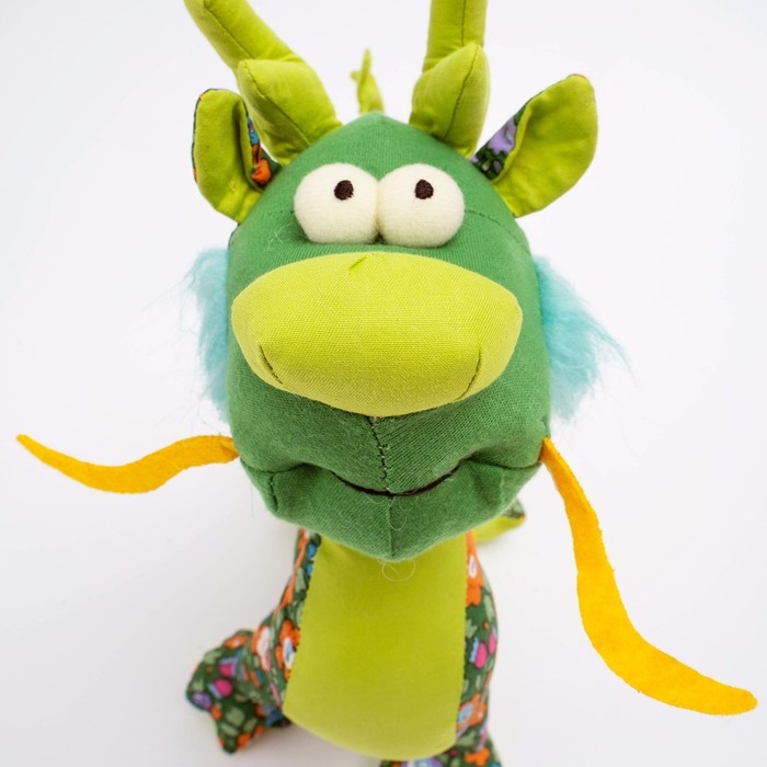 Мягкая игрушка «Дракон», цвет зелёный Мягкая игрушка «Дракон», цвет зелёный