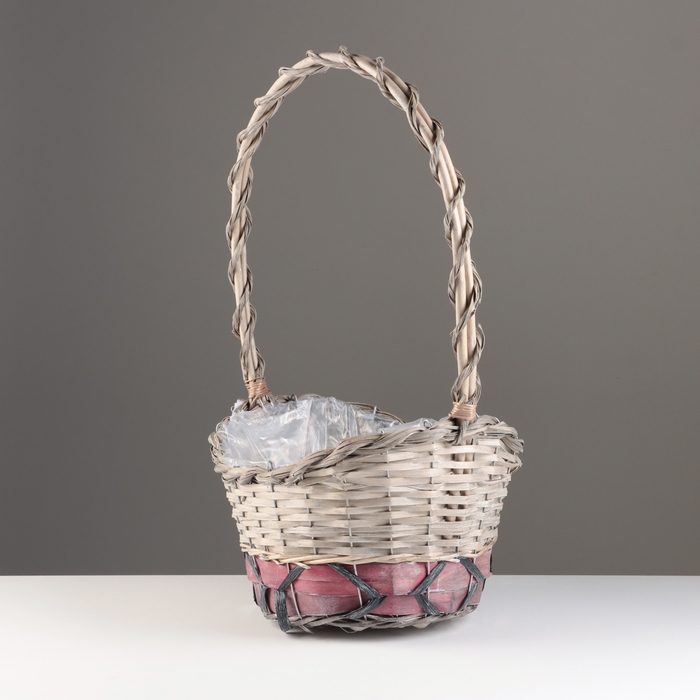 Набор корзин из 3 шт, 33x27xH15/54; 28x21xH14/49; 22x16xH13/45 см, ива Набор корзин из 3 шт, 33x27xH15/54; 28x21xH14/49; 22x16xH13/45 см, ива