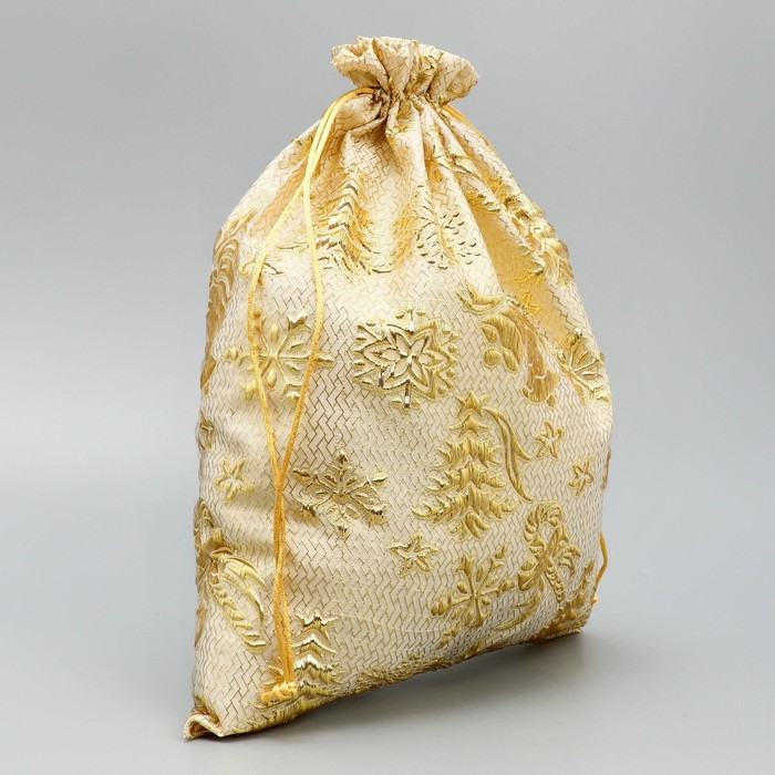 Мешочек подарочный парча «Подарок от сердца», 30 х 40 см +/- 1.5 см, Новый год Мешочек подарочный парча «Подарок от сердца», 30 х 40 см +/- 1.5 см, Новый год