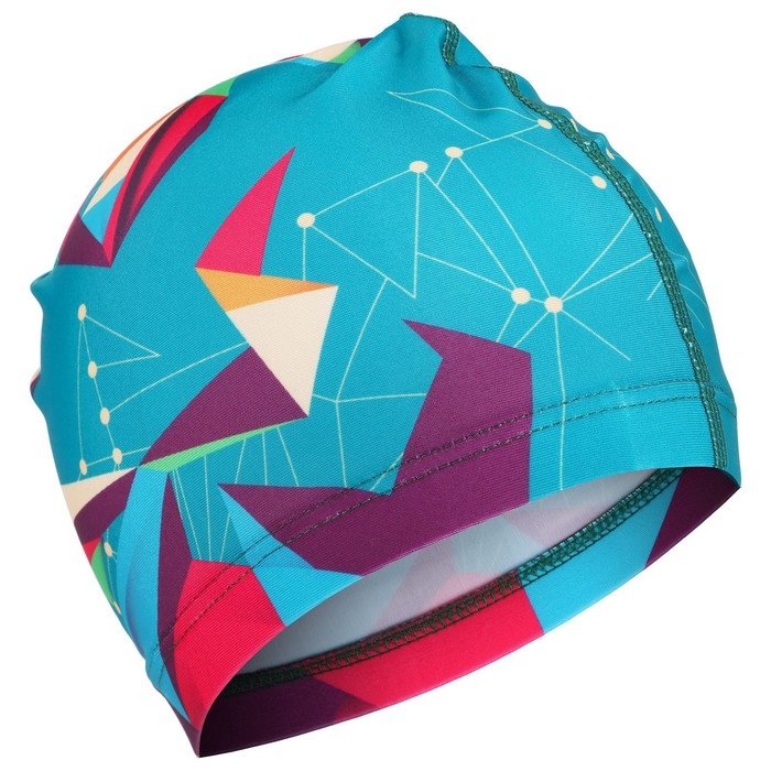 Шапочка для плавания взрослая ONLYTOP Swim, тканевая, обхват 54-60 см Шапочка для плавания взрослая ONLYTOP Swim, тканевая, обхват 54-60 см