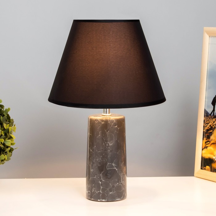 Лампа настольная " мрамор" Е14 1х40Вт МИКС 23х23х35 см RISALUX