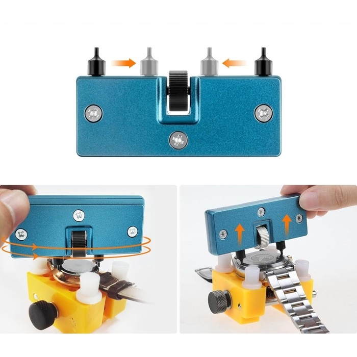 Ключ для открывания и ремонта часов, инструмент открытия винтовых крышки и замены батареек Ключ для открывания и ремонта часов, инструмент открытия винтовых крышки и замены батареек