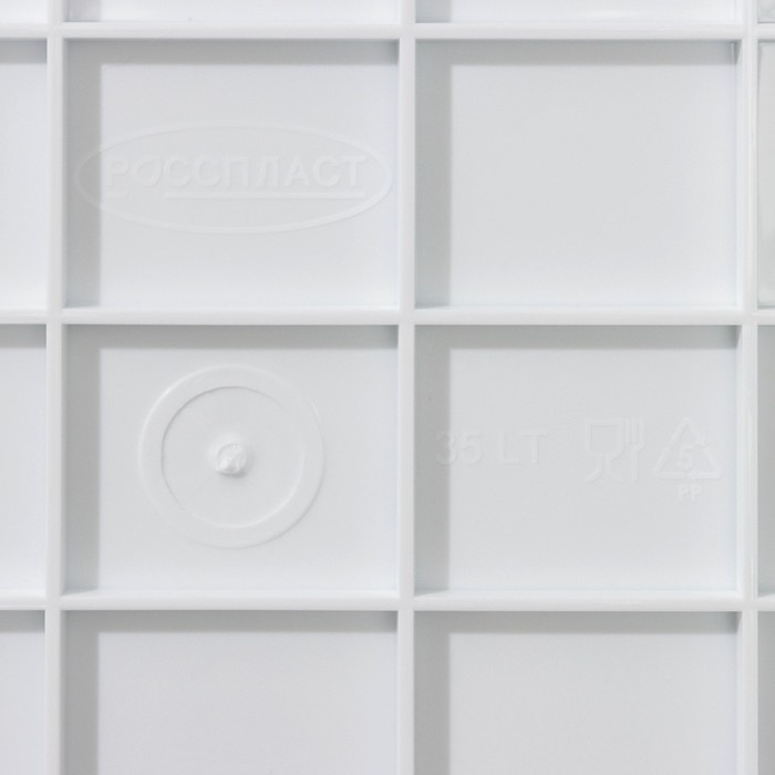 Контейнер для хранения с крышкой «Венеция», 35 л, 50,5×31×30 см, на колёсиках, цвет белый Контейнер для хранения с крышкой «Венеция», 35 л, 50,5×31×30 см, на колёсиках, цвет белый