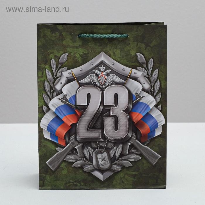 Пакет подарочный ламинированный вертикальный, упаковка, «Настоящий Защитник!», MS 18 х 23 х 10 см Пакет подарочный ламинированный вертикальный, упаковка, «Настоящий Защитник!», MS 18 х 23 х 10 см