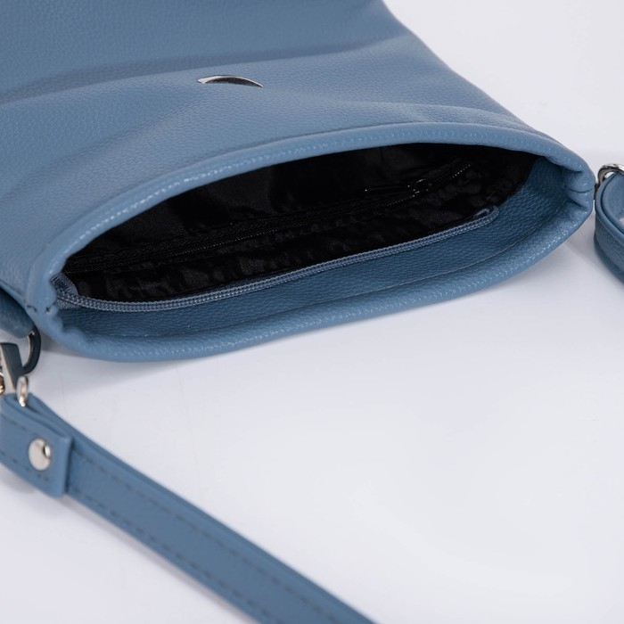 Сумка кросс-боди на молнии, цвет голубой Сумка кросс-боди на молнии, цвет голубой