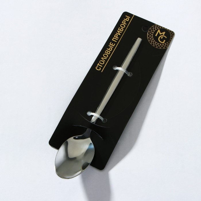 Ложка чайная из нержавеющей стали Magistro «Блинк», длина 14,5 см, цвет серебряный Ложка чайная из нержавеющей стали Magistro «Блинк», длина 14,5 см, цвет серебряный