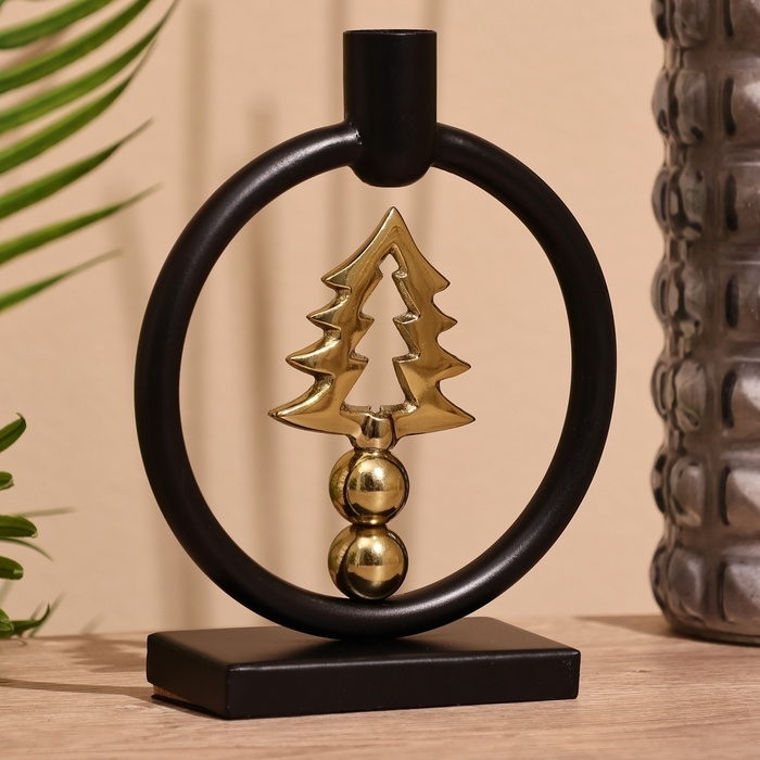 Подсвечник  Подсвечник "Ёлочка" 18 см, металл