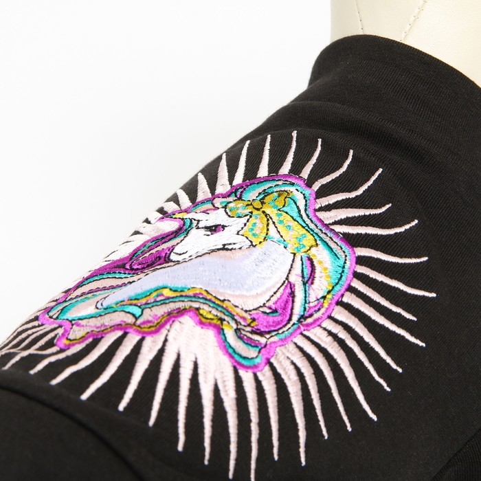 Комбинезон Комбинезон "Единорог", размер 10 (ДС 25 см, ОГ 34 см, ОШ 24 см), чёрно-белый