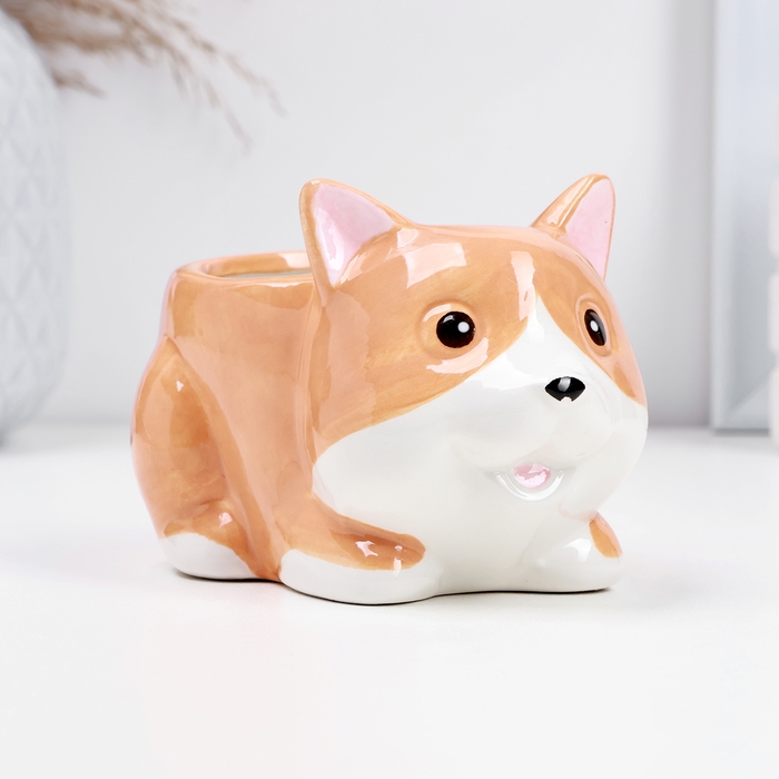 Кашпо  Кашпо "Корги" 14х9х8см