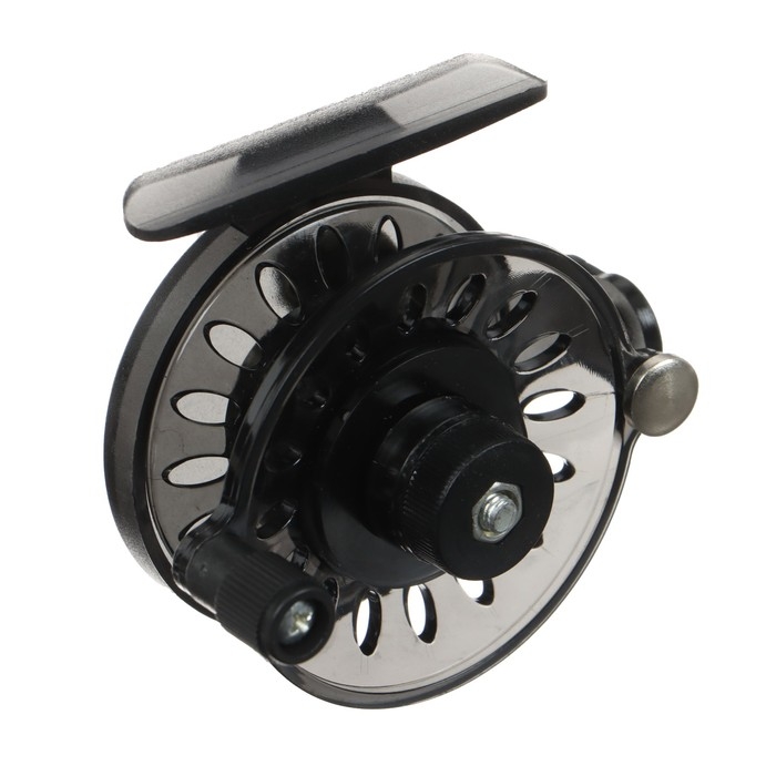 Катушка инерционная, пластик, диаметр 6 см, направляющая лески, цвет черный, 109A Катушка инерционная, пластик, диаметр 6 см, направляющая лески, цвет черный, 109A