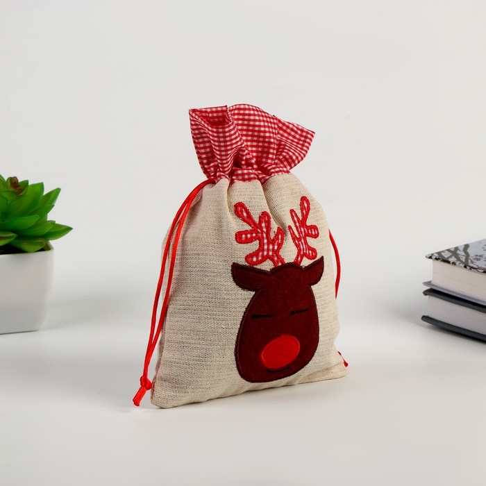Новый год! Мешок для подарков «Олень» Новый год! Мешок для подарков «Олень»