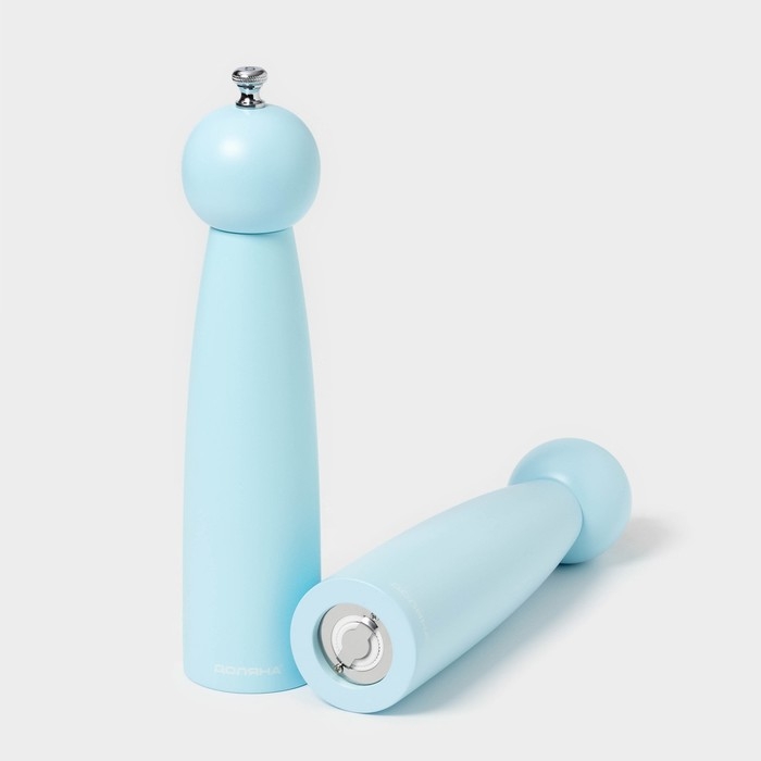 Набор мельниц для специй  Набор мельниц для специй "Облако" 2 шт. 27см, цвет голубой