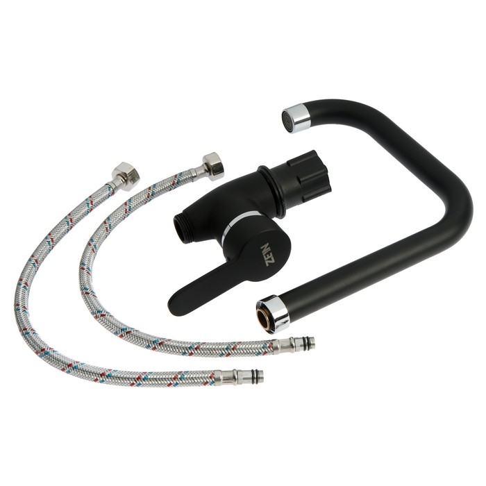 Смеситель для кухни ZEIN Z2228, однорычажный, высокий излив, картридж керамика 40 мм Смеситель для кухни ZEIN Z2228, однорычажный, высокий излив, картридж керамика 40 мм