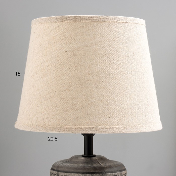 Настольная лампа Настольная лампа "Лореа" E14 40Вт серый 20х20х31 см RISALUX