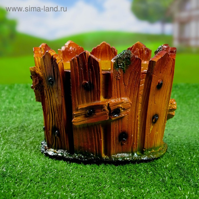 Фигурное кашпо Фигурное кашпо "Собака у забора" 20х20х15см