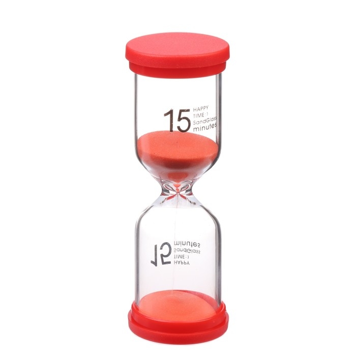 Песочные часы Happy time, на 15 минут, 4 х 11 см Песочные часы Happy time, на 15 минут, 4 х 11 см