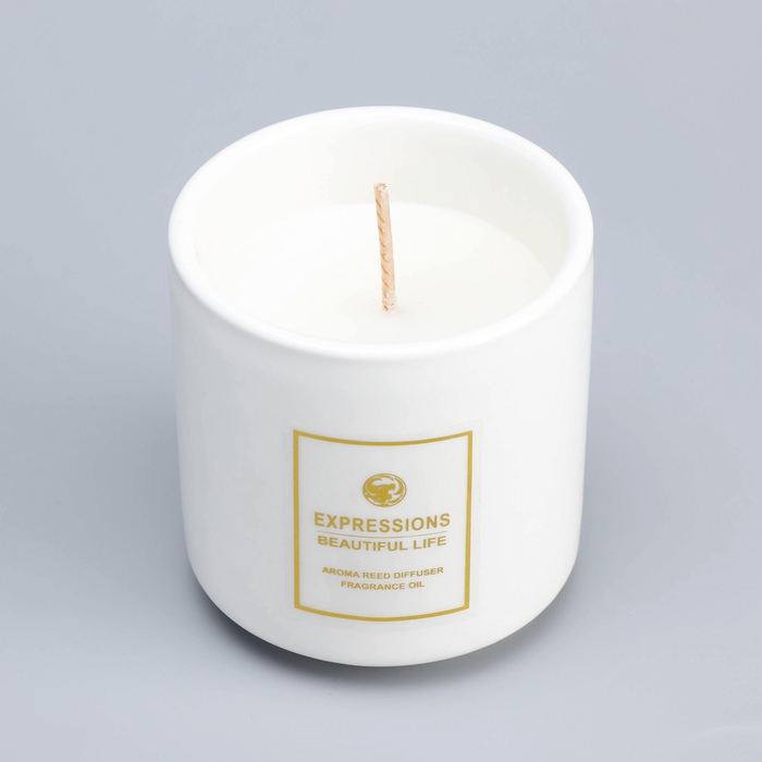 Свеча ароматическая  Свеча ароматическая "Expressions Beautiful Life", ароматические травы, 6,5х9 см