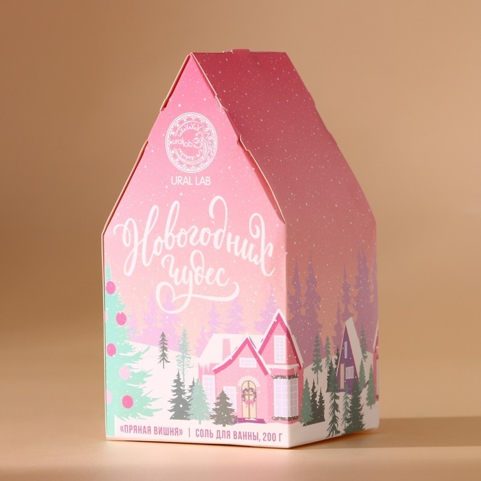 Соль для ванны, 200 г, аромат пряной вишни, Новый Год Соль для ванны, 200 г, аромат пряной вишни, Новый Год