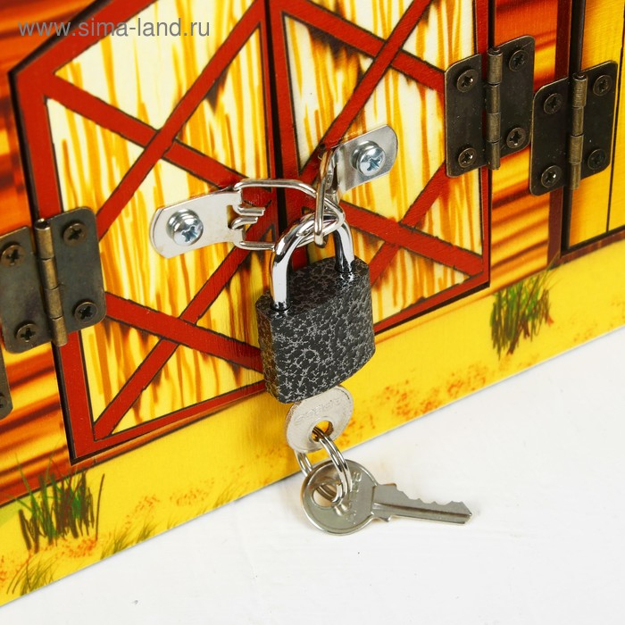 Бизиборд «Деревенский двор», 8 замков Бизиборд «Деревенский двор», 8 замков