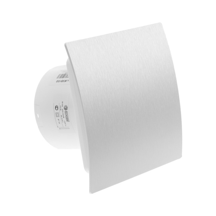 Вентилятор вытяжной Вентилятор вытяжной "КосмоВент" KVS100, d=100 мм, 33-41 дБ, без выключателя, матовое серебро