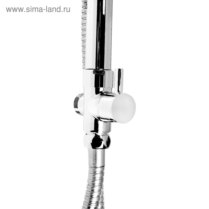 Стойка душевая  Стойка душевая "ЦС-СМ ДС001005", ПРЕСТИЖ, с душевым набором, с тропическим душем, хром