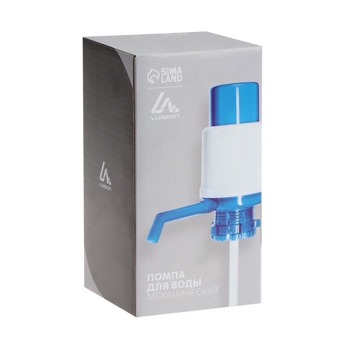 Помпа для воды Luazon, механическая, малая, под бутыль от 11 до 19 л, голубая Помпа для воды Luazon, механическая, малая, под бутыль от 11 до 19 л, голубая