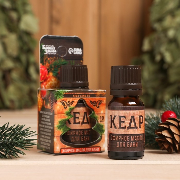 Эфирное масло для бани и сауны Эфирное масло для бани и сауны "С легким паром" аромат кедр, 10 мл