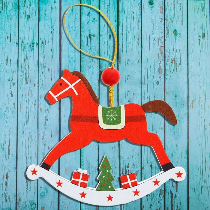 Подвеска новогодняя «Весёлая лошадка» Подвеска новогодняя «Весёлая лошадка»