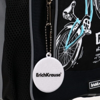 Рюкзак школьный Erich Krause ErgoLine 15L, 39 х 28 х 14 см, эргономичная спинка, Bicycle Rider 57024