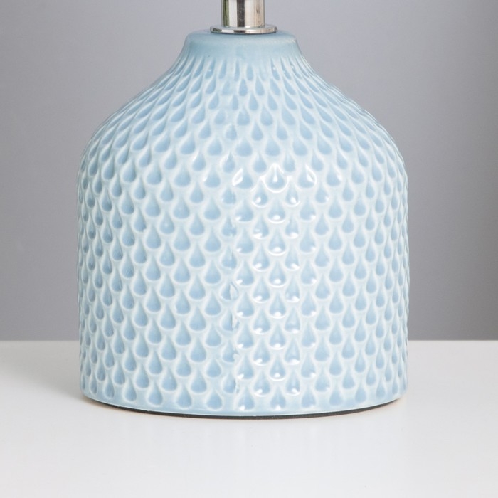 Лампа настольная Лампа настольная "Каталина" 1х40Вт Е14 голубой 13х13х25см