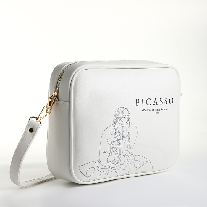 Сумка женская через плечо TEXTURA, маленького размера, цвет белый