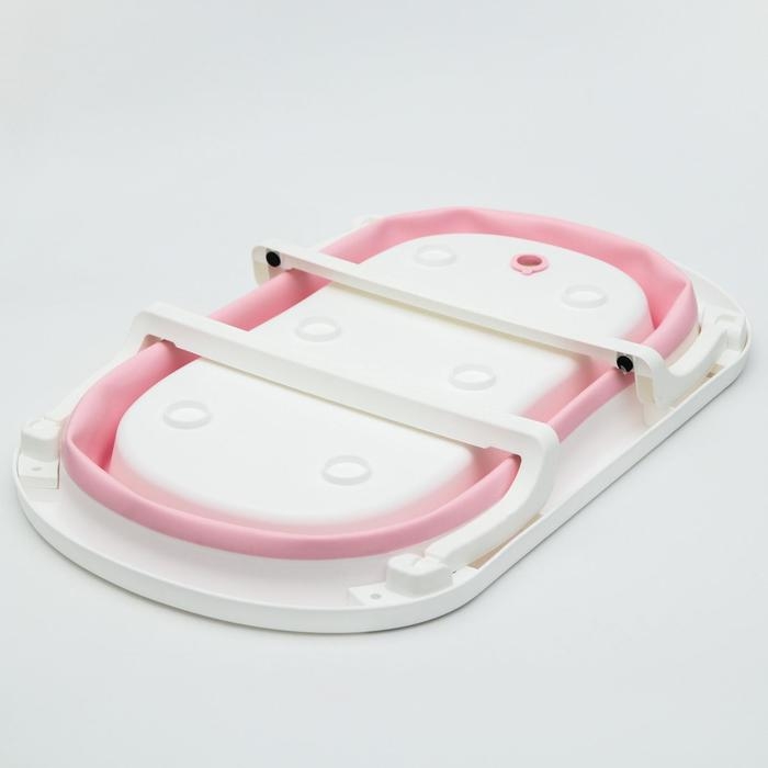 Ванночка детская складная со сливом, 75 см., цвет розовый Ванночка детская складная со сливом, 75 см., цвет розовый