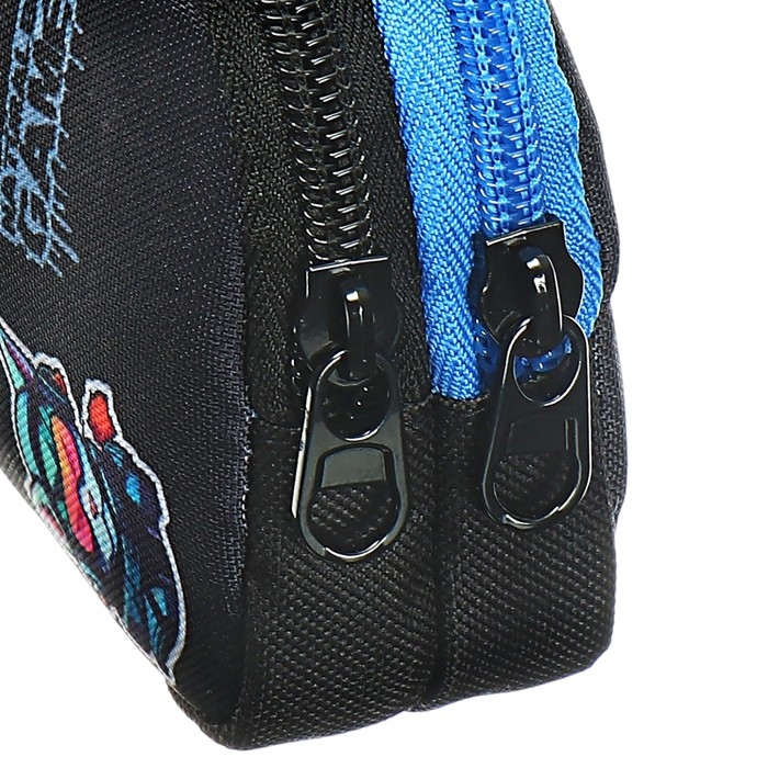 Пенал мягкий, 2 отделения, объёмный, 90 х 220 х 40 мм, Stavia Пенал мягкий, 2 отделения, объёмный, 90 х 220 х 40 мм, Stavia "Gamer" чёрный 86231