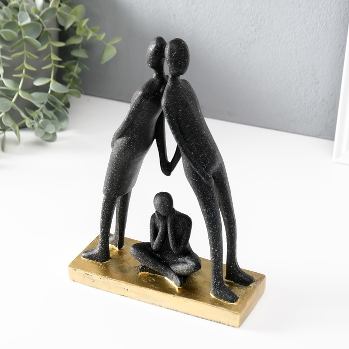 Сувенир полистоун Сувенир полистоун "Дом там - где семья" чёрный 7х17х24,5 см