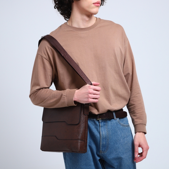 Сумка мужская, цвет коричневый Сумка мужская, цвет коричневый