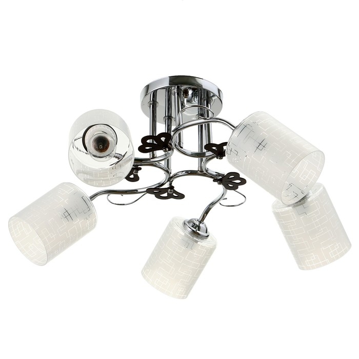 Люстра Люстра "Авиэтта" 5хЕ27 40Вт хром 67х67х26 см BayerLux