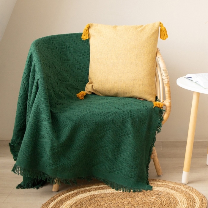 Плед SL Home Warm, 130*180 см, цв.изумрудный, 80%хлопок, 20% п/э Плед SL Home Warm, 130*180 см, цв.изумрудный, 80%хлопок, 20% п/э