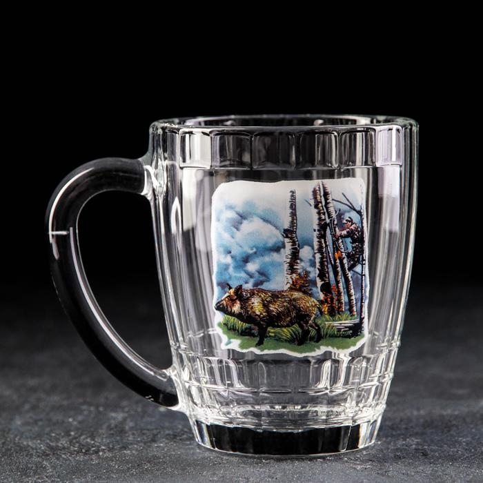 Пивная кружка «Охота-рыбалка», 500 мл, рисунок МИКС Пивная кружка «Охота-рыбалка», 500 мл, рисунок МИКС