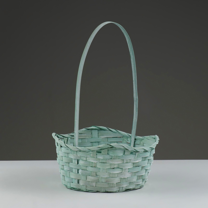 Набор корзин, 19х7,5х9,5/31 см, 22х9х11/34 см, 24х9х11,5/35 см, 3 шт, зелёные, бамбук Набор корзин, 19х7,5х9,5/31 см, 22х9х11/34 см, 24х9х11,5/35 см, 3 шт, зелёные, бамбук