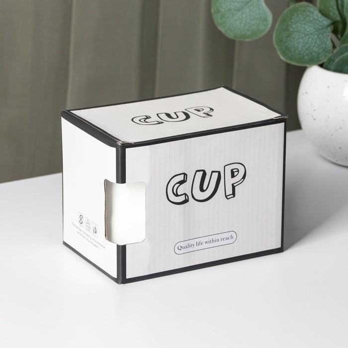 Кружка керамическая с ложкой «Стильный мишка», 320 мл, цвет белый Кружка керамическая с ложкой «Стильный мишка», 320 мл, цвет белый