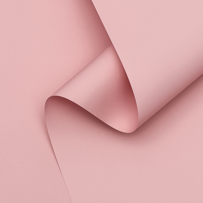 Пленка матовая 0,5х10м 65мкм, пастельная серия, чайная роза Пленка матовая 0,5х10м 65мкм, пастельная серия, чайная роза