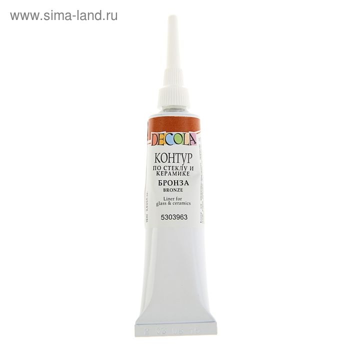 Контур по стеклу и керамике 18 мл, ЗХК Decola Metallic, бронза, (5303963) Контур по стеклу и керамике 18 мл, ЗХК Decola Metallic, бронза, (5303963)