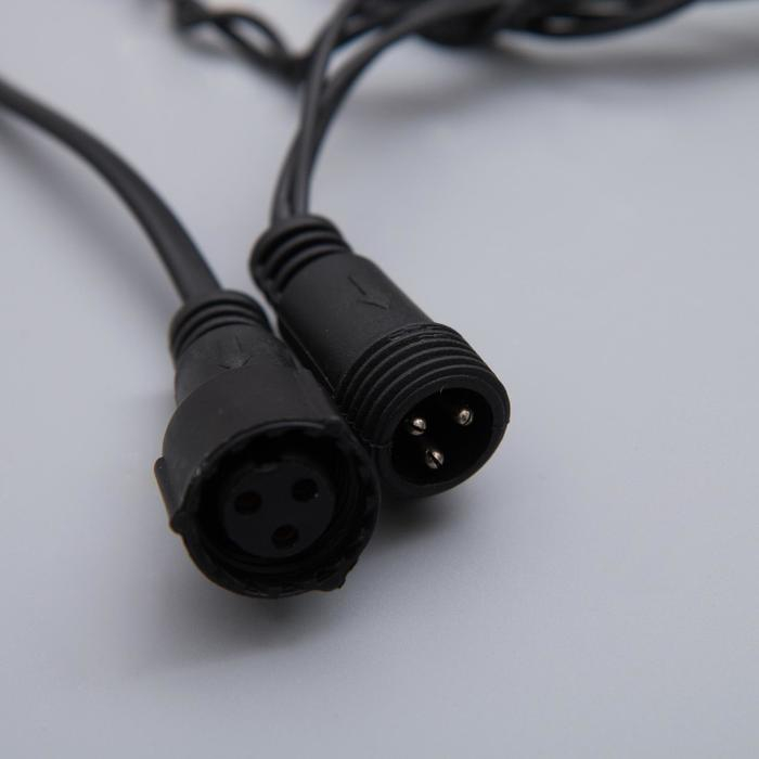 Гирлянда «Бахрома» 3 × 0.6 м, IP44, УМС, тёмная нить, 160 LED, свечение мульти, 220 В Гирлянда «Бахрома» 3 × 0.6 м, IP44, УМС, тёмная нить, 160 LED, свечение мульти, 220 В