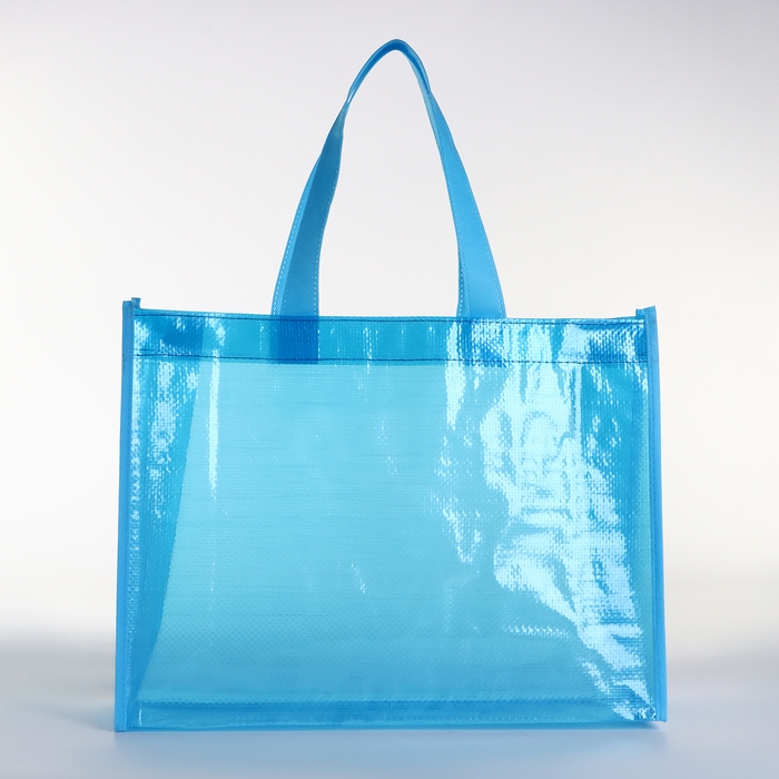 Сумка хозяйственная без застёжки, цвет голубой Сумка хозяйственная без застёжки, цвет голубой