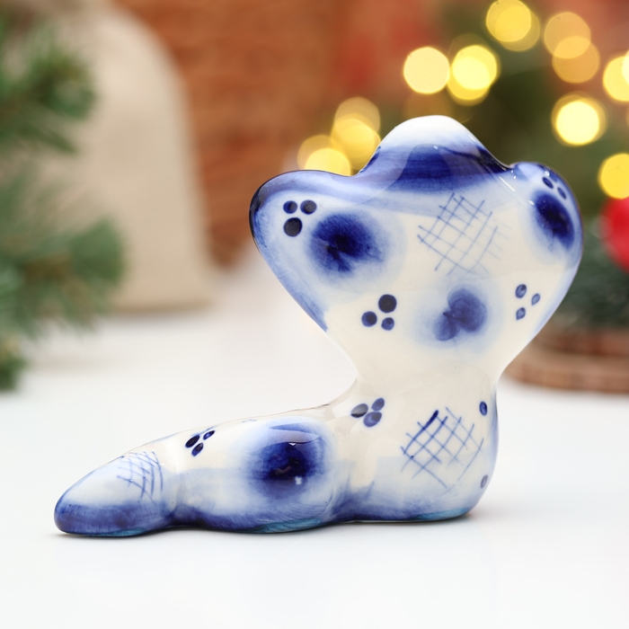 Сувенир Сувенир "Змея Василиса", гжель, 8 см