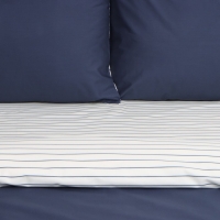 Постельное бельё Этель 2 сп Stripes: blue, 175х215см, 200х214см, 50х70см-2 шт, перкаль,114 г/м2