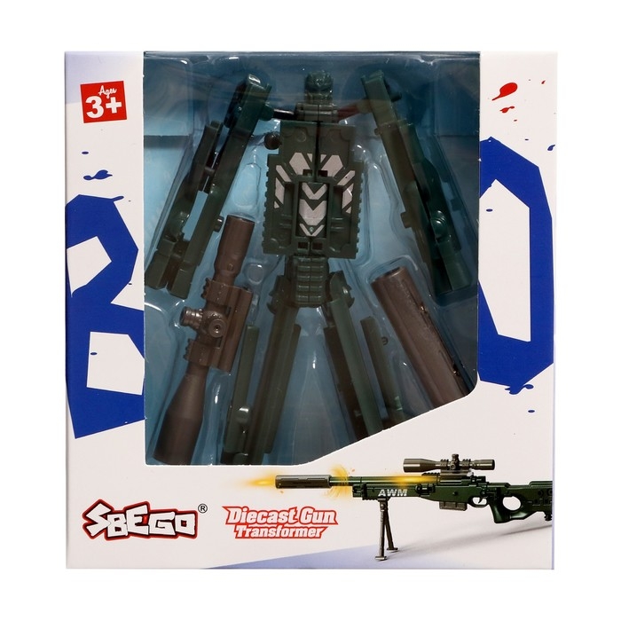 Робот «Снайперская винтовка», трансформируется, с металлическими элементами Робот «Снайперская винтовка», трансформируется, с металлическими элементами