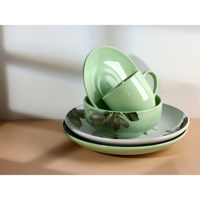 Чайная пара Lemon flowers, 250 мл Чайная пара Lemon flowers, 250 мл