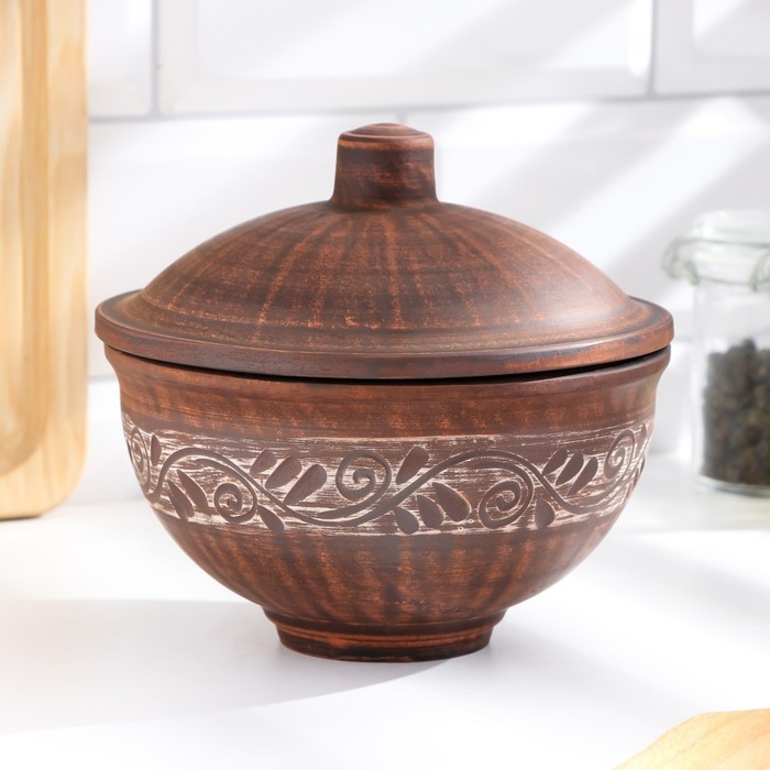 Кокотница большая 0,7 л, 14х15х15см, ангоб Кокотница большая 0,7 л, 14х15х15см, ангоб